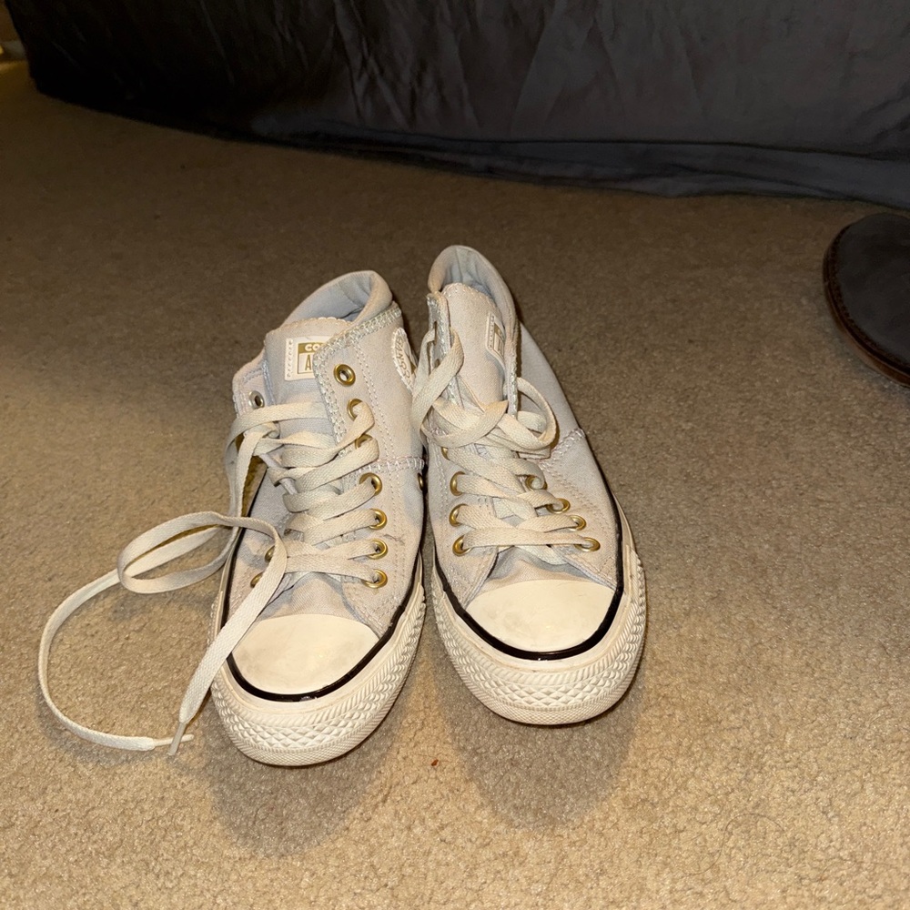 Converse Sneakers with Gold Eyelets